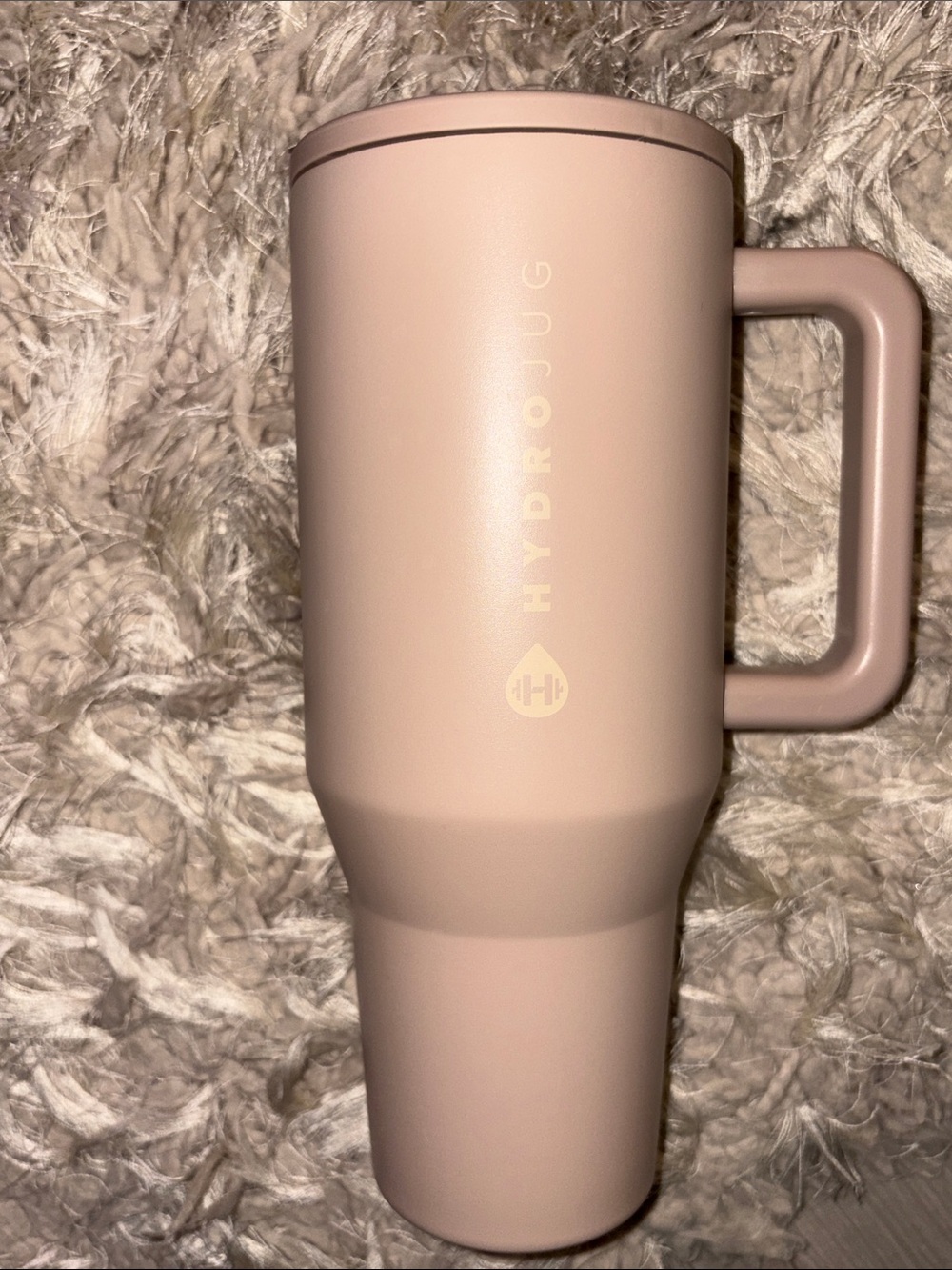HydroJug Blush nude Insulated Tumbler with Handle. 40 oz.